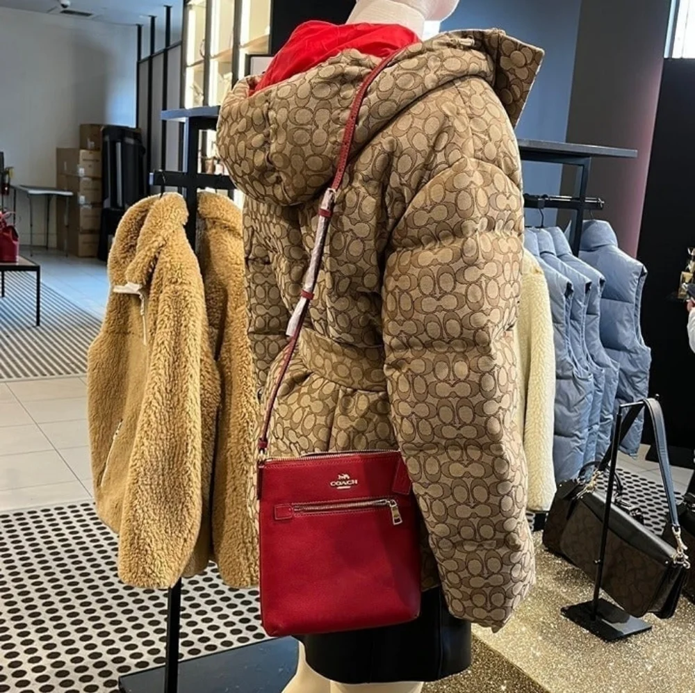 Coach Mini Rowan File Bag Red NWT - Picture 5 of 10